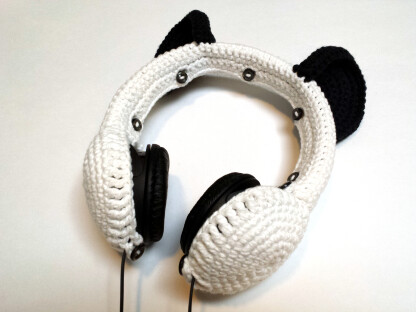 panda bear ears headphones cover
